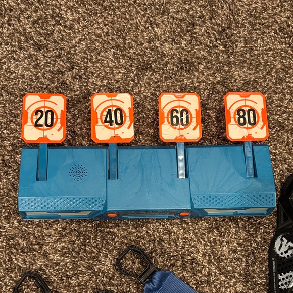 Nerf Rival Black and White Masks with Red and Blue Straps - Picture 3 of 8